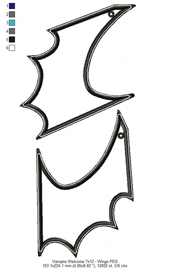 Vampire Welcome - ITH Project - Machine Embroidery Design