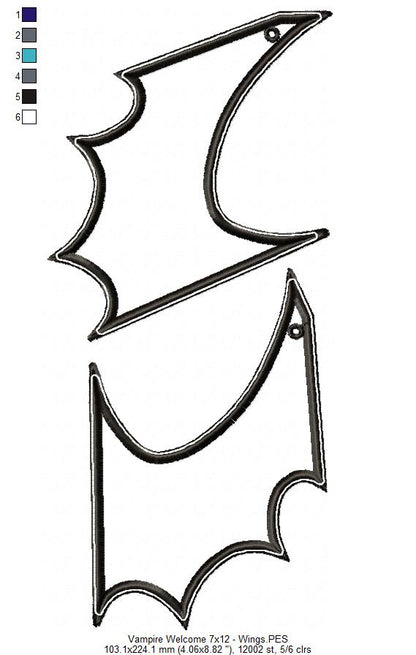 Vampire Welcome - ITH Project - Machine Embroidery Design