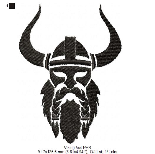 Viking - Fill Stitch - Machine Embroidery Design