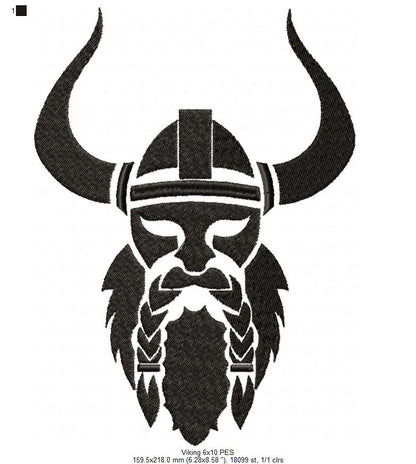Viking - Fill Stitch - Machine Embroidery Design
