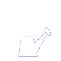 Tulips Watering Can - Applique - Machine Embroidery Design