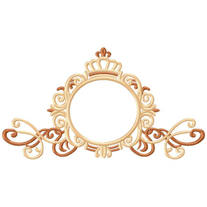 Wedding Frame - Applique - Machine Embroidery Design