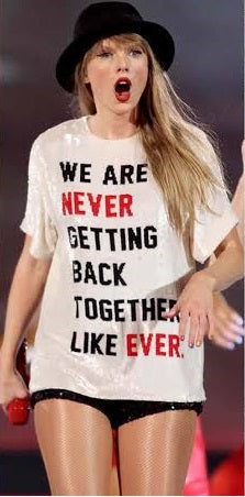 Taylor Swift Eras Tour We Are Never Getting Back Together Like Ever - Fill Stitch