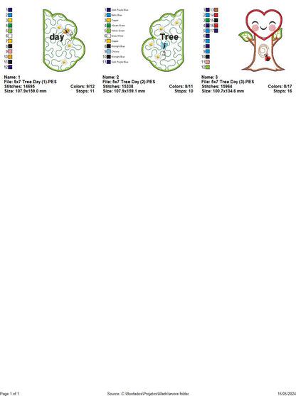 Tree Day - ITH Project - Machine Embroidery Design