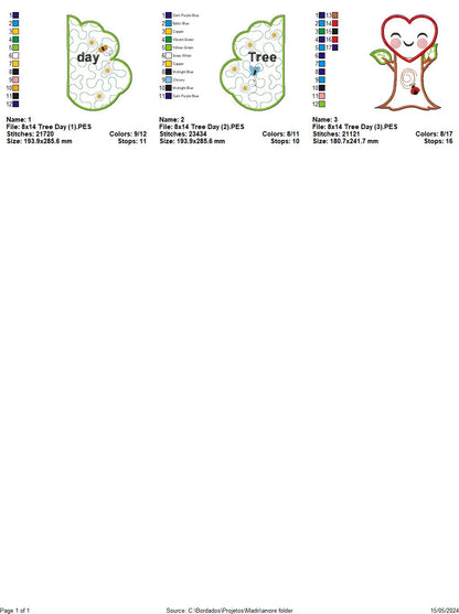 Tree Day - ITH Project - Machine Embroidery Design