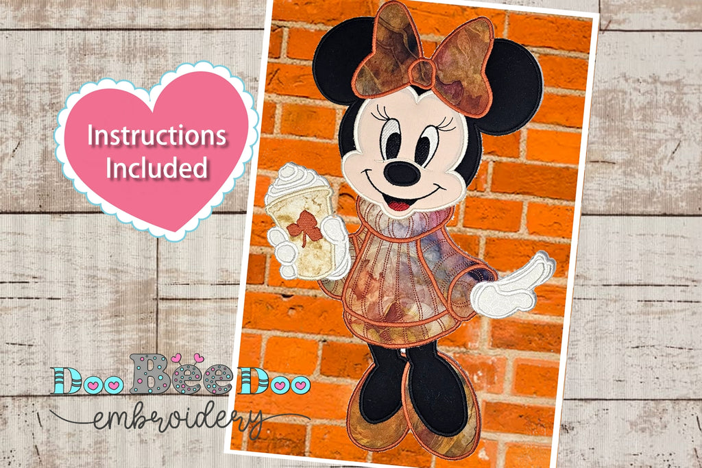 Minnie Autumn - ITH Project - Machine Embroidery Design