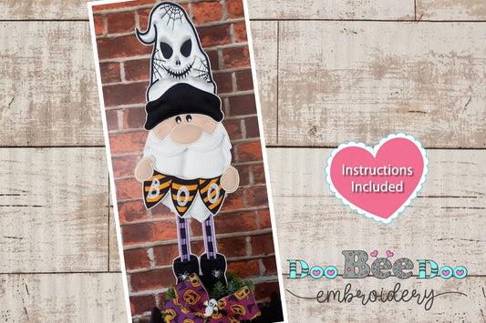 Gnome Boo Halloween  - ITH Project - Machine Embroidery Design