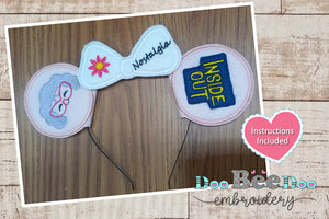 Headband Nostalgia Inside Out - ITH Project - Machine Embroidery Design