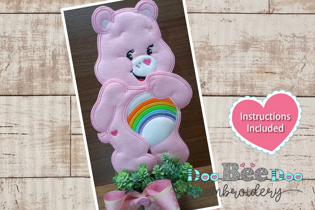 Cheer Bear Care Bears - ITH Project - Machine Embroidery Design