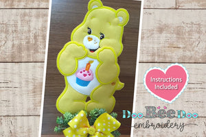 Birthday Bear Care Bears - ITH Project - Machine Embroidery Design