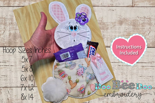 Potbellied Girl Rabbit  - ITH Project - Machine Embroidery Design