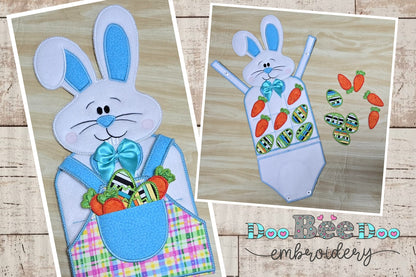 Tic-tac-toe Bunny Boy - ITH Project - Machine Embroidery Design