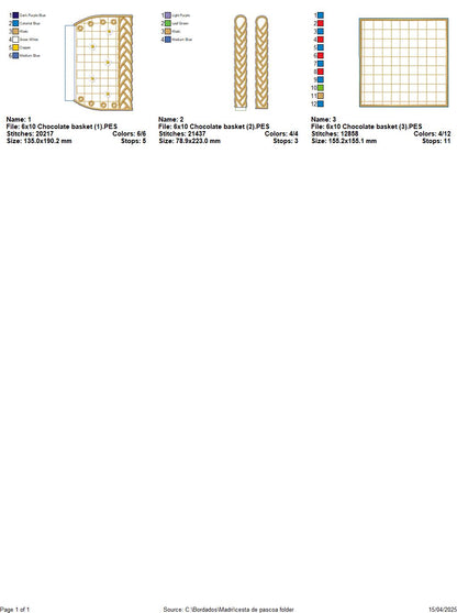 Easter Basket of Joy – ITH Project – Machine Embroidery Design