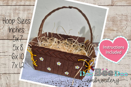 Easter Basket of Joy – ITH Project – Machine Embroidery Design