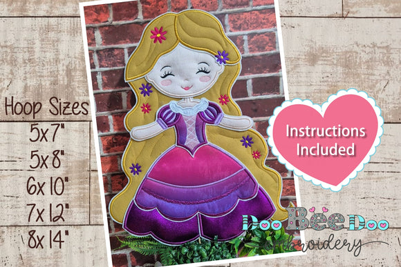 Rapunzel Princess – ITH Project – Machine Embroidery Design