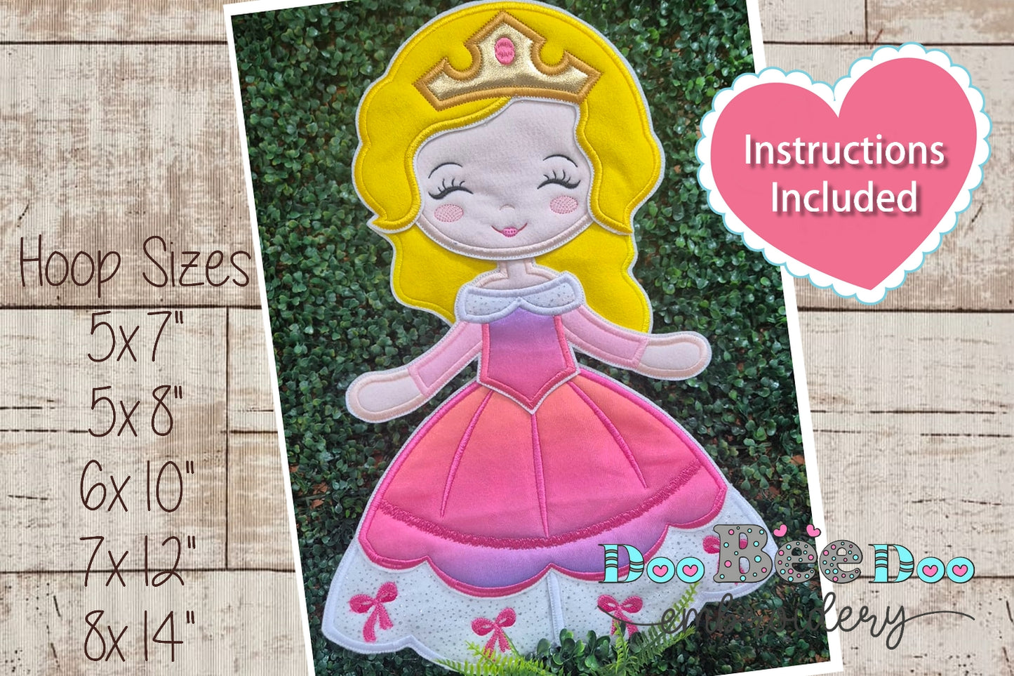 Princess Aurora – ITH Project – Machine Embroidery Design