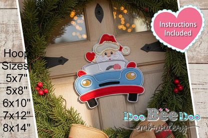 Santa Driving Car – ITH Project – Machine Embroidery Design