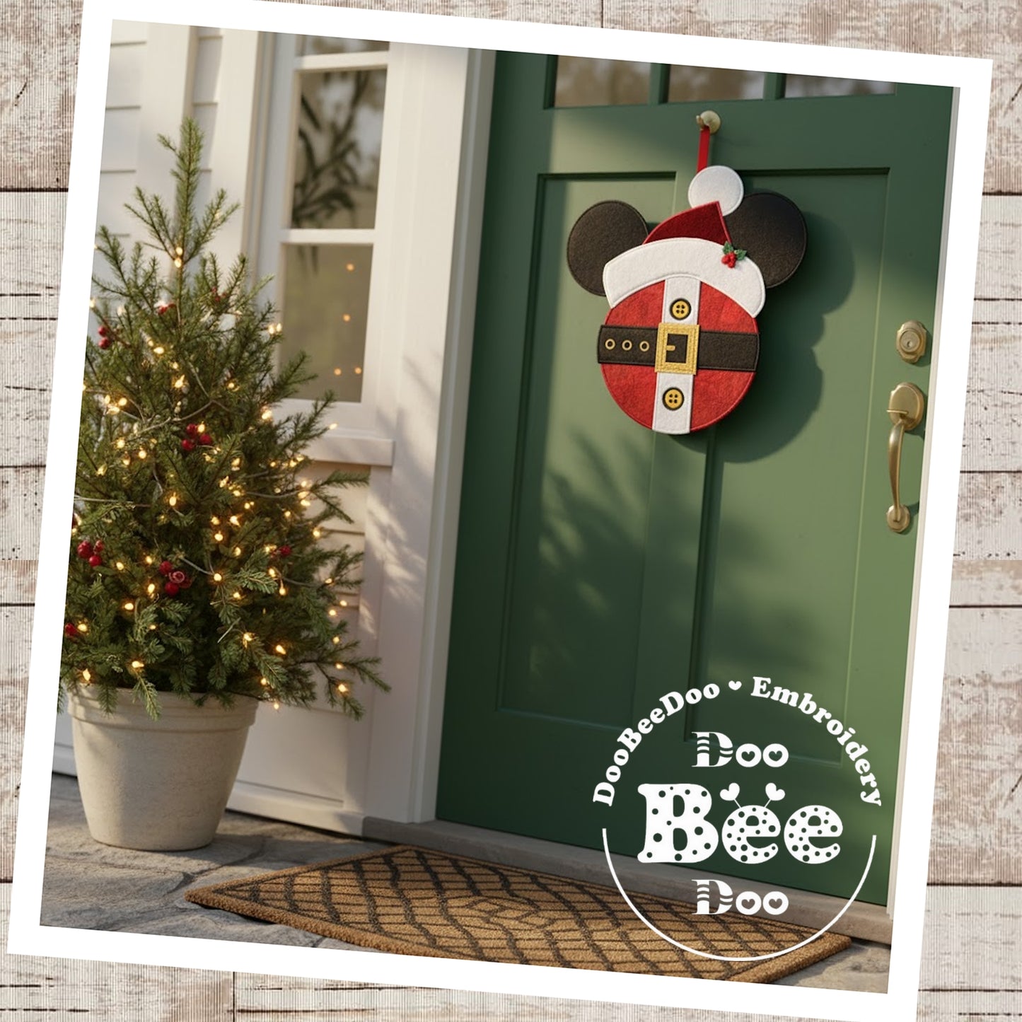 🎅 Santa Mickey – ITH Project – Machine Embroidery Design