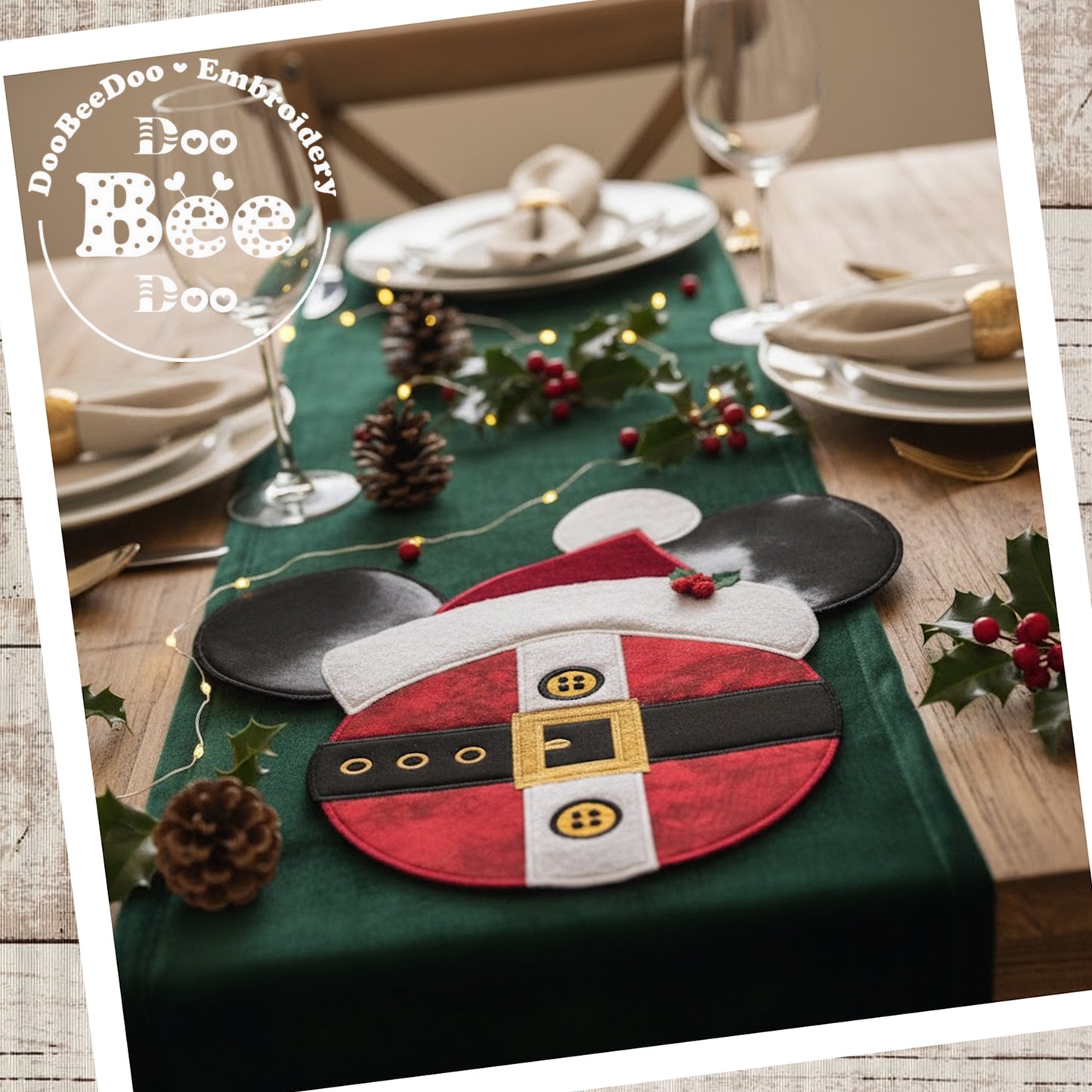 🎅 Santa Mickey – ITH Project – Machine Embroidery Design