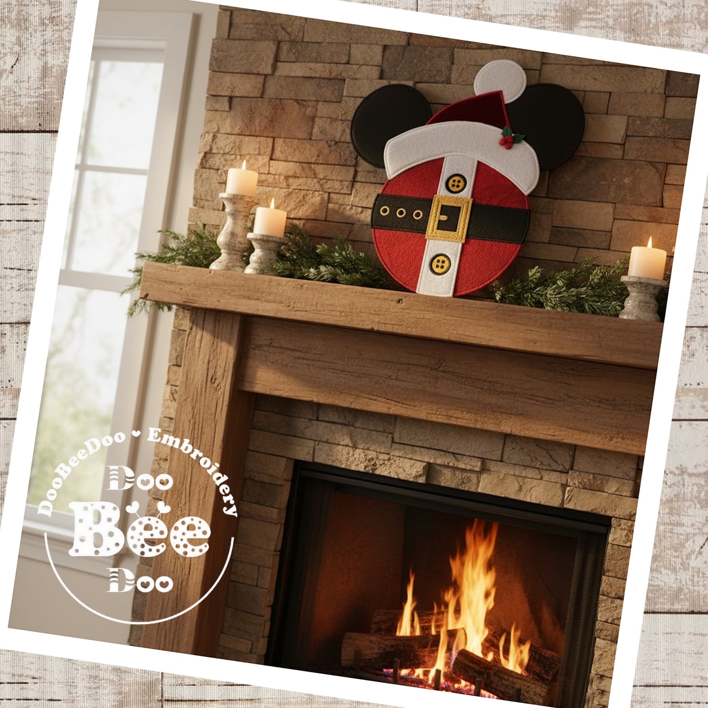 🎅 Santa Mickey – ITH Project – Machine Embroidery Design