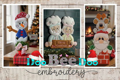 🎅 Christmas Trio – ITH Project – Machine Embroidery Design
