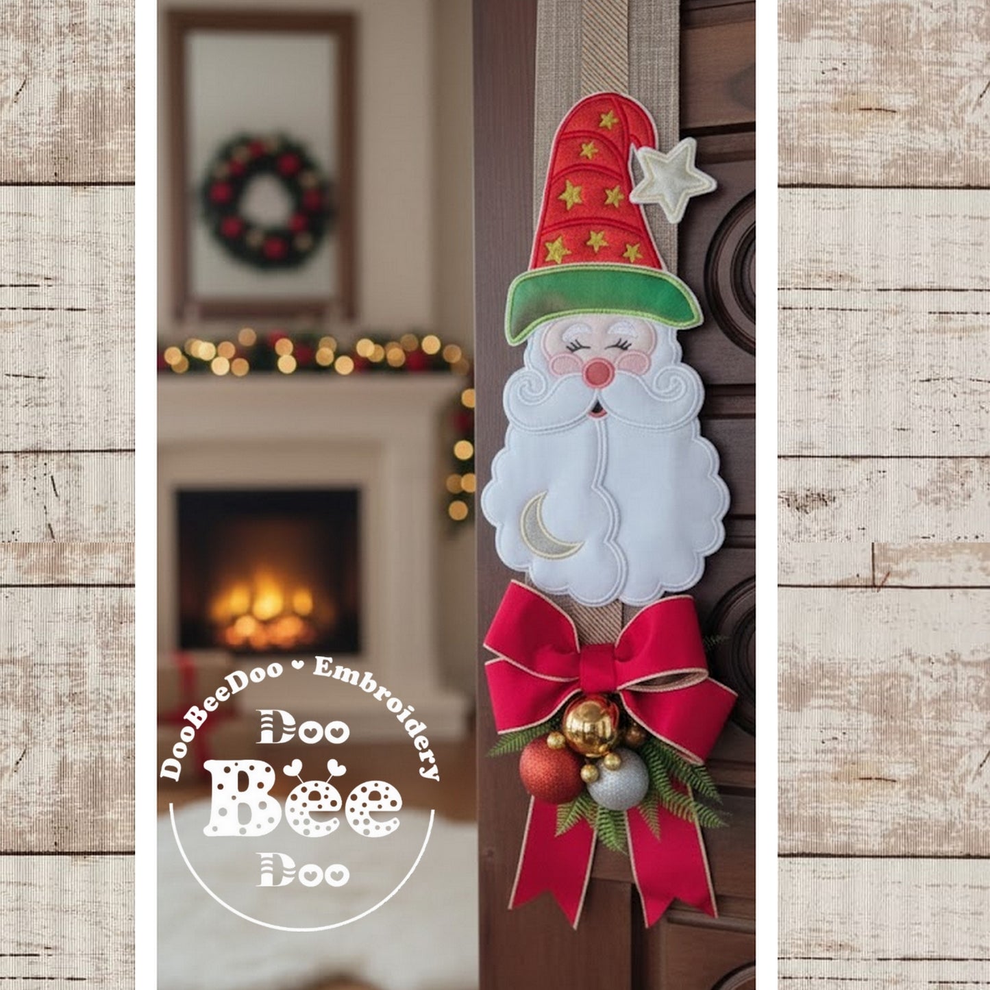 Santa Claus with Moon and Star – ITH Project – Machine Embroidery Design