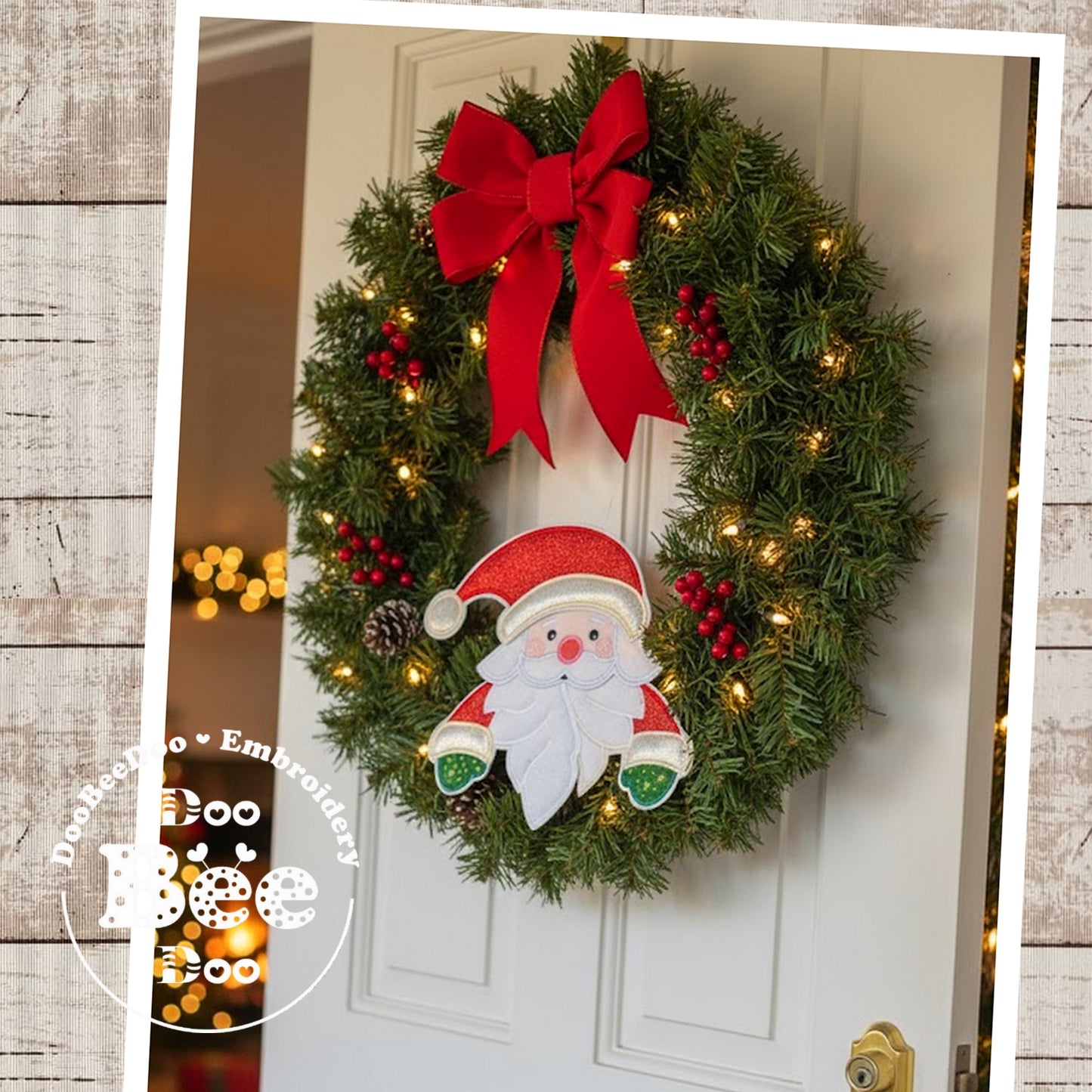 Cute Christmas Santa with a Pointy Beaard – ITH Project – Machine Embroidery Design