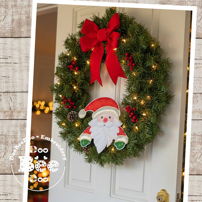 Cute Christmas Santa with a Pointy Beaard – ITH Project – Machine Embroidery Design