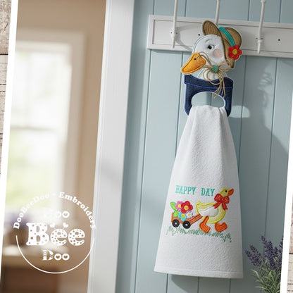 Farmhouse Goose Girl Kitchen Set – ITH Project – Machine Embroidery Designs