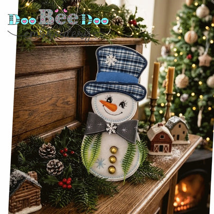 Blue Snowman – ITH Project – Machine Embroidery Design