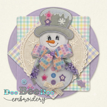 Candy Snowman – ITH Project – Machine Embroidery Design