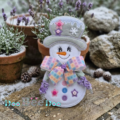 Candy Snowman – ITH Project – Machine Embroidery Design