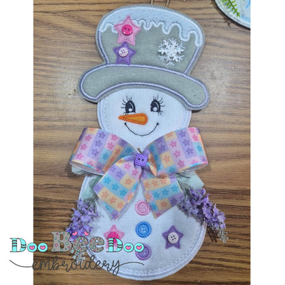 Candy Snowman – ITH Project – Machine Embroidery Design