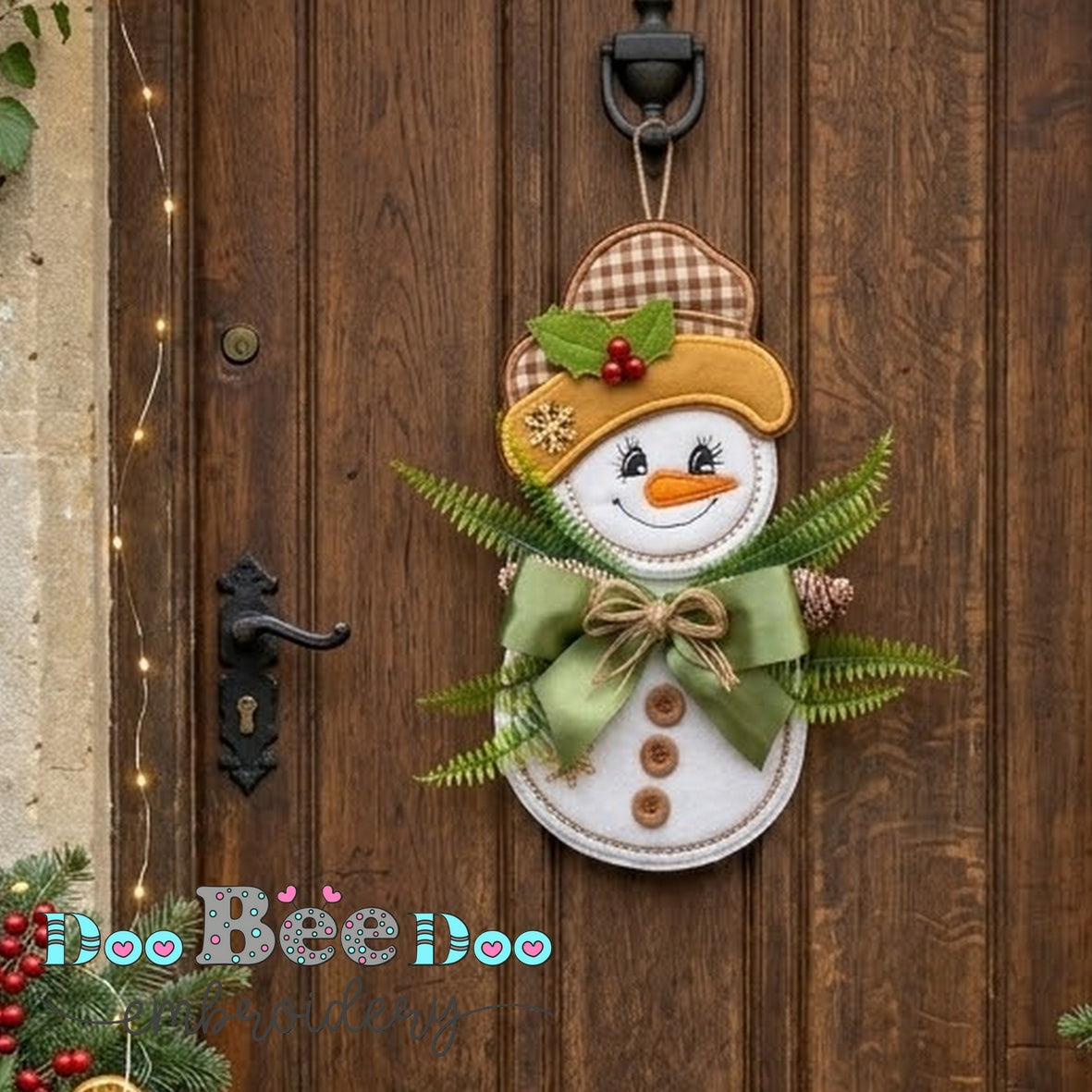 Brown Snowman – ITH Project – Machine Embroidery Design