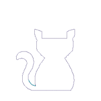 Halloween Cat with Hat - Applique