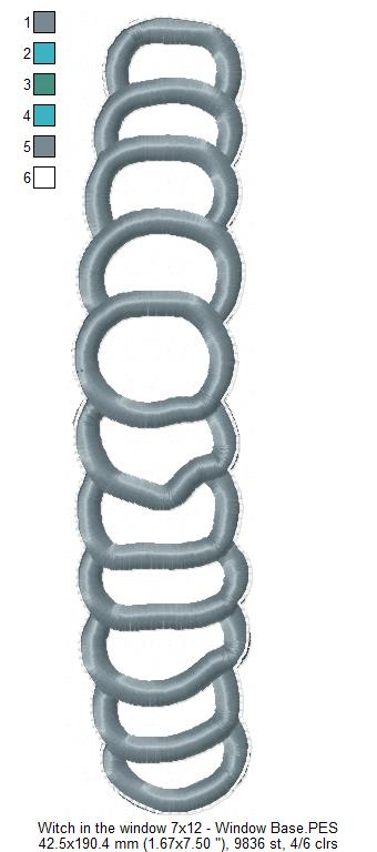 Witch in the Window Ornament - ITH Project - Machine Embroidery Design