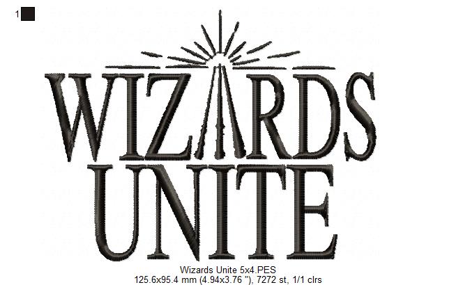 Wizards Unite - Fill Stitch - Machine Embroidery Design