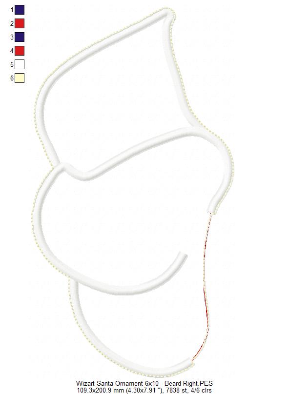 Wizard Santa Ornament - ITH Project - Machine Embroidery Design