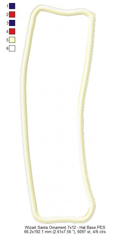 Wizard Santa Ornament - ITH Project - Machine Embroidery Design