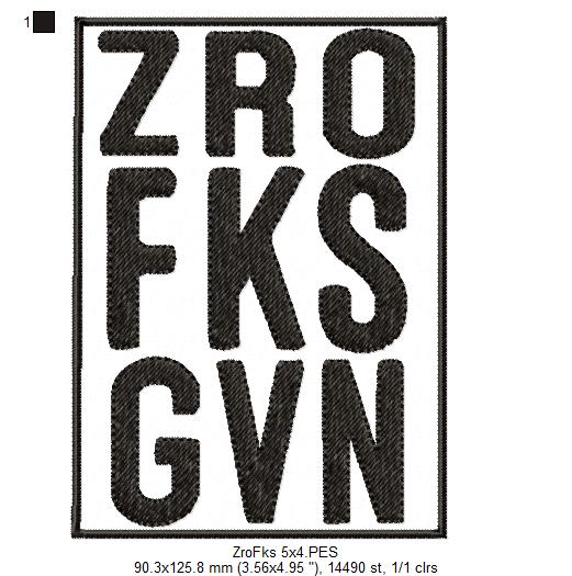 Sarcastic Funny Saying - Fill Stitch - Machine Embroidery Design