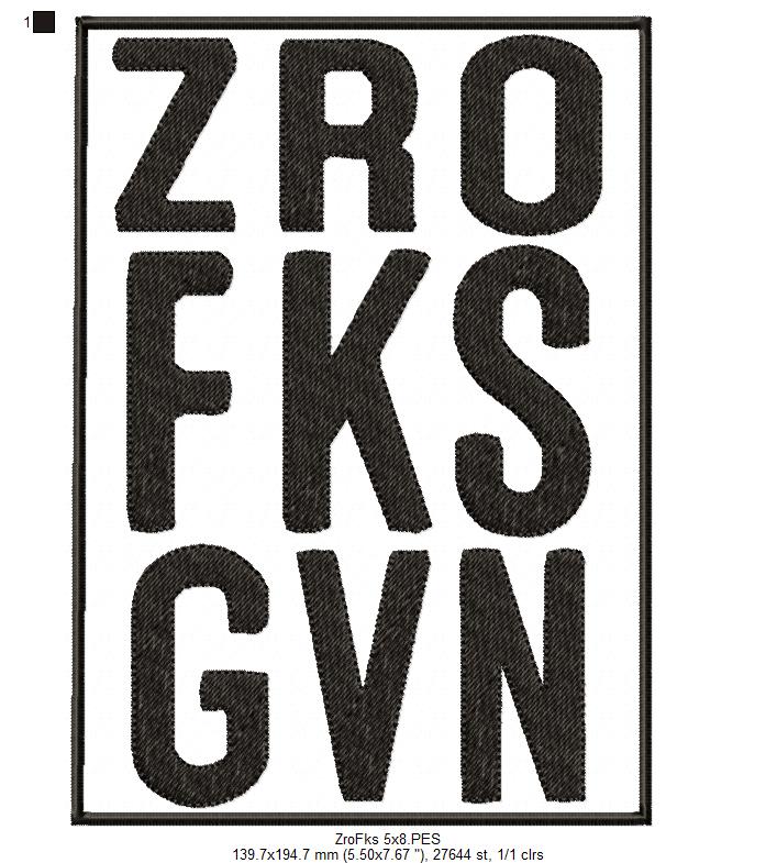 Sarcastic Funny Saying - Fill Stitch - Machine Embroidery Design