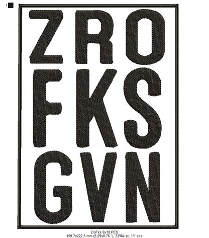 Sarcastic Funny Saying - Fill Stitch - Machine Embroidery Design