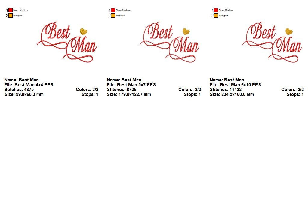 Elegant Wedding Roles Bundle – Satin Stitch – Machine Embroidery Design