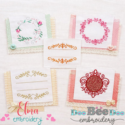 Elegant Frame Collection – Appliqué & Fill Stitch – Machine Embroidery Design