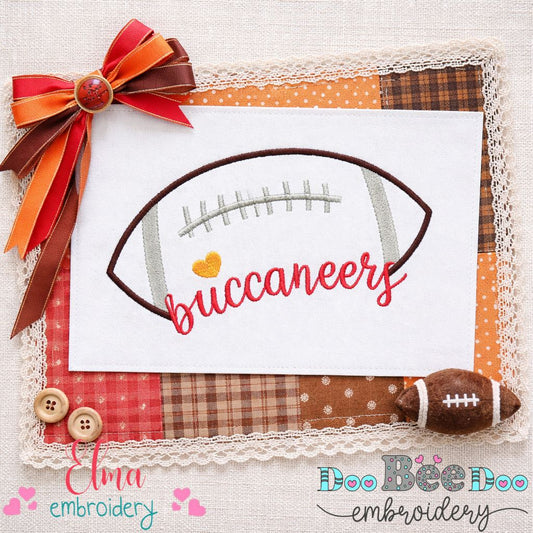 Buccaneers – Satin Stitch – Machine Embroidery Design