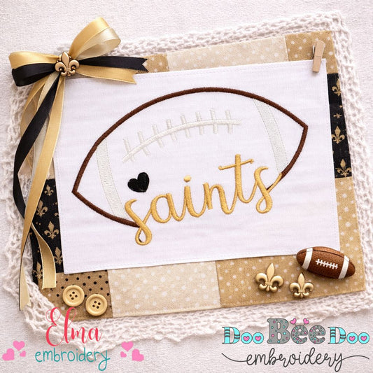 Football Saints – Satin Stitch – Machine Embroidery Design