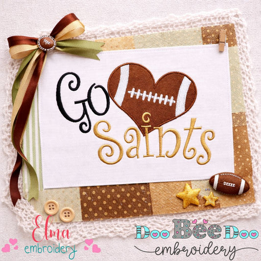 Go Saints – Fill Stitch – Machine Embroidery Design