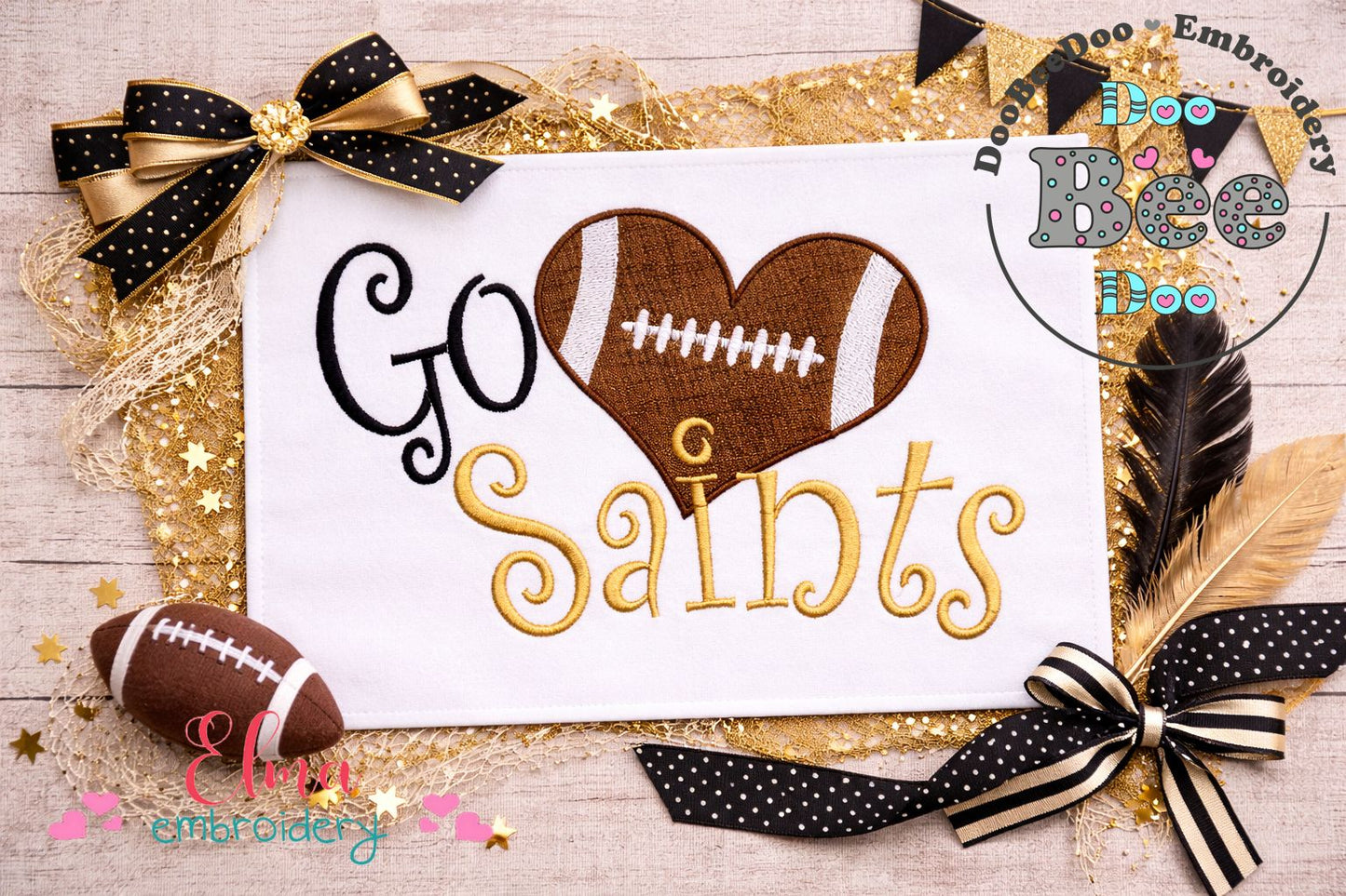 Go Saints – Fill Stitch – Machine Embroidery Design
