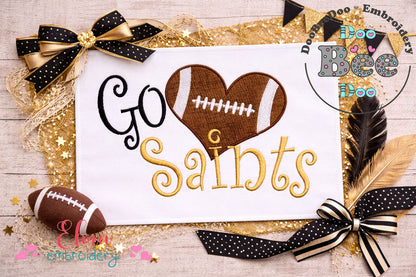 Go Saints – Fill Stitch – Machine Embroidery Design