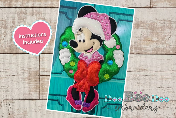 Minnie Wreath - ITH Project - Machine Embroidery Design